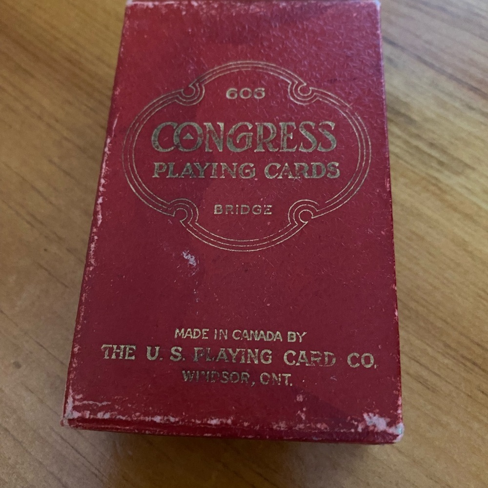 CONGRESS PLAYING CARDS VINTAGE